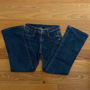 Dark denim jeans
